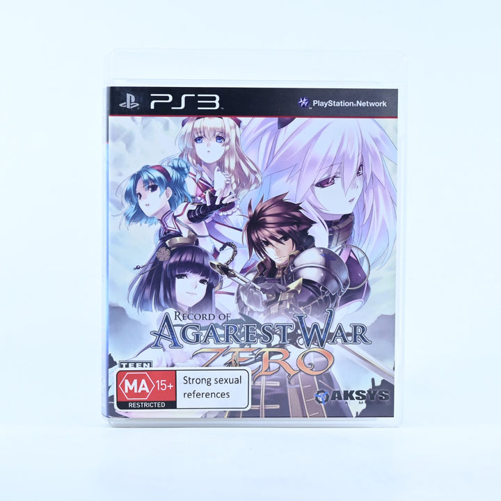 Record of Agarest War Zero - Sony Playstation 3 / PS3 Game + Manual
