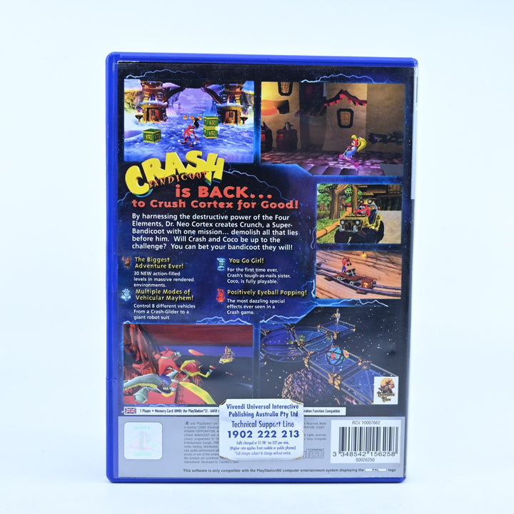 Crash Bandicoot: The Wrath of Cortex - PS2 Game + Manual - PAL