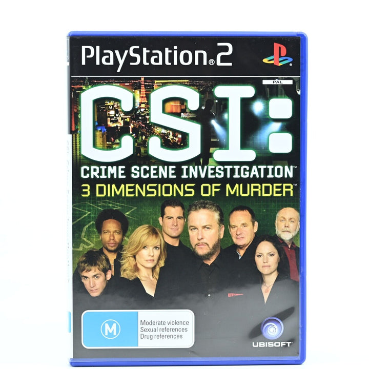 CSI: 3 Dimensions of Murder - Sony Playstation 2 / PS2 Game - PAL - MINT DISC!