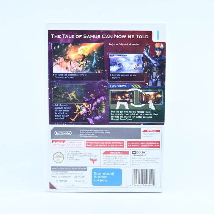 Metroid: Other M - Nintendo Wii Game + Manual - PAL - MINT DISC!