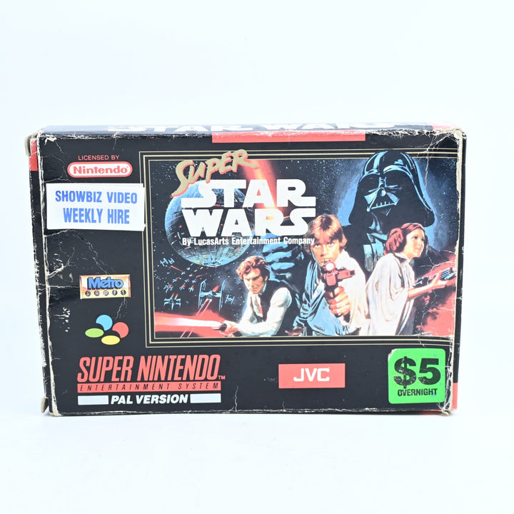Super Star Wars - Super Nintendo / SNES Boxed Game - Ex-Rental - No Manual - PAL