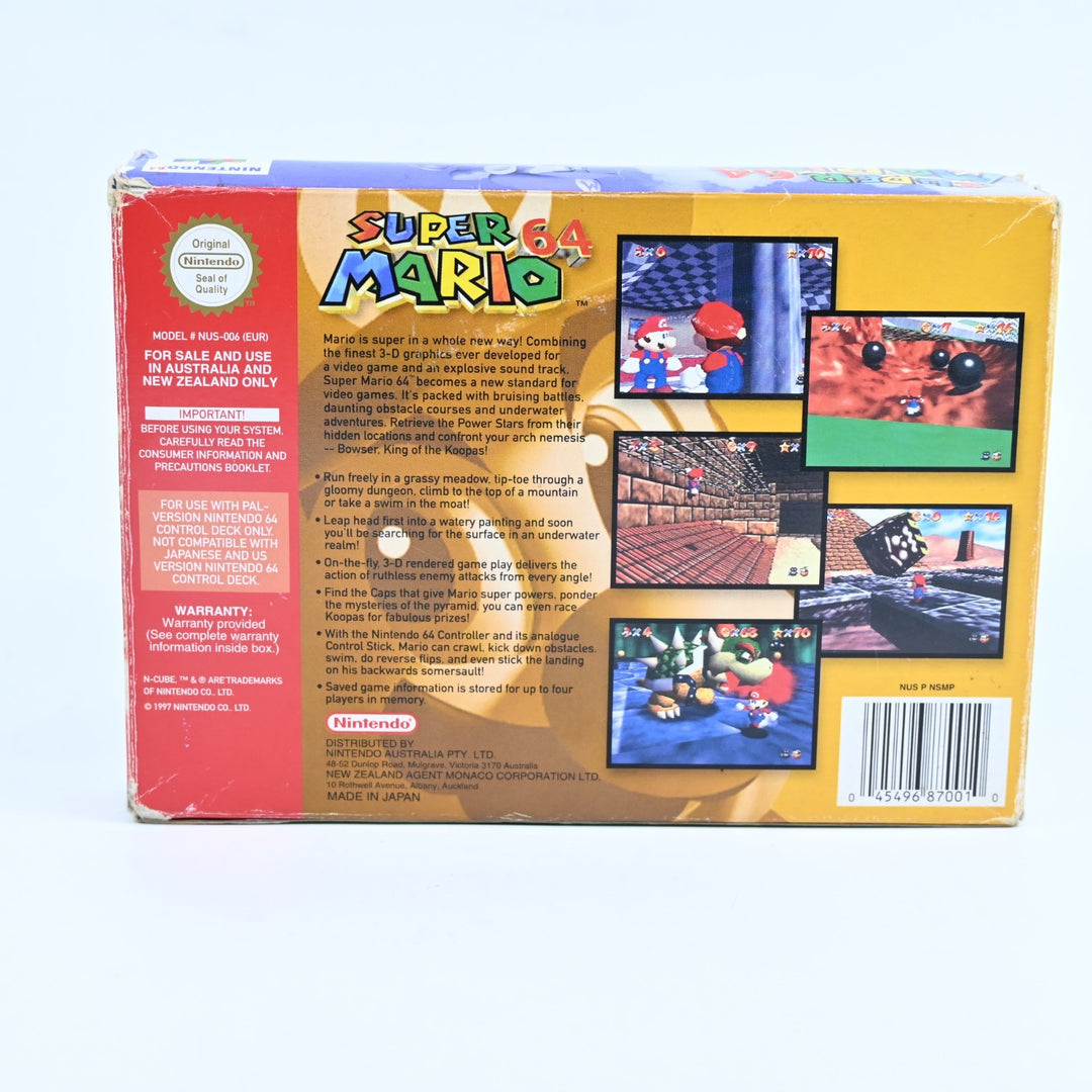 Super Mario 64 - N64 / Nintendo 64 Boxed Game - PAL - FREE POST!