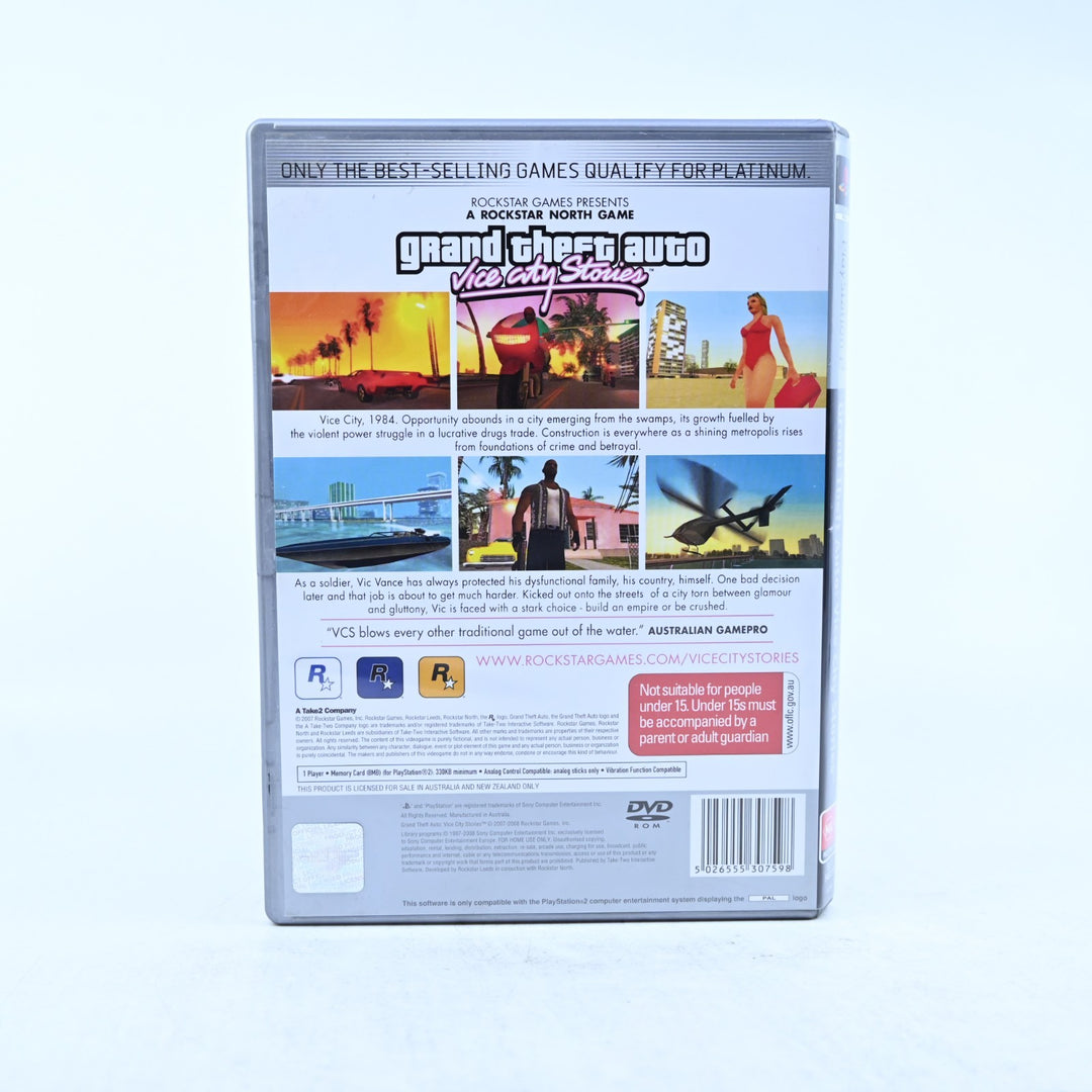 Grand Theft Auto: Vice City Stories - Sony Playstation 2 PS2 Game + Manual + Map