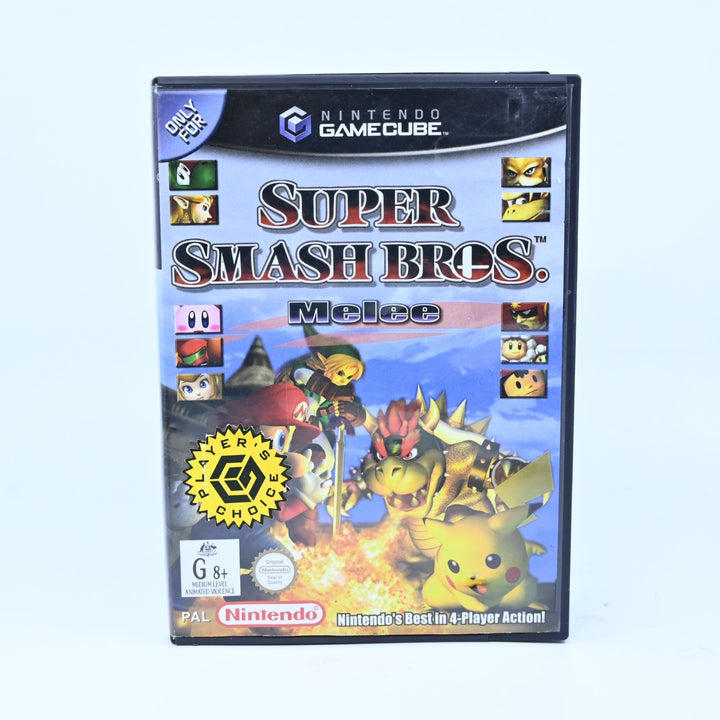 Super Smash Bros. Melee - Nintendo Gamecube Game - No Manual - PAL - FREE POST!