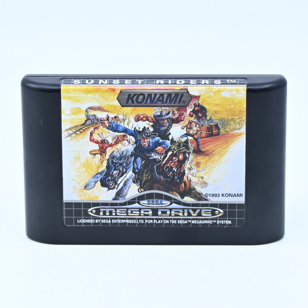 Sunset Riders + Manual - Sega Mega Drive Game - PAL - FREE POST!