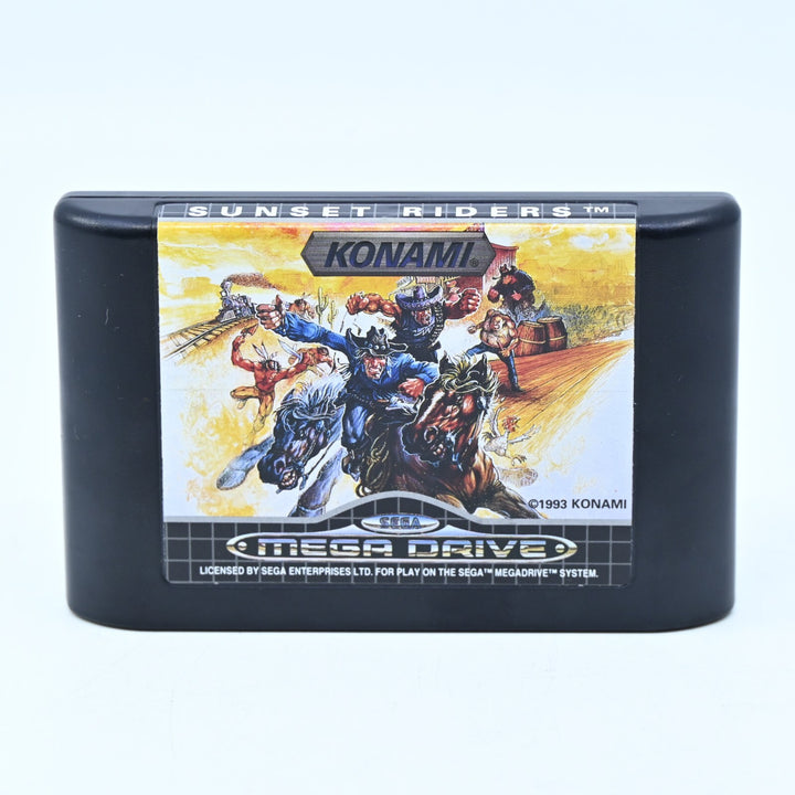Sunset Riders + Manual - Sega Mega Drive Game - PAL - FREE POST!