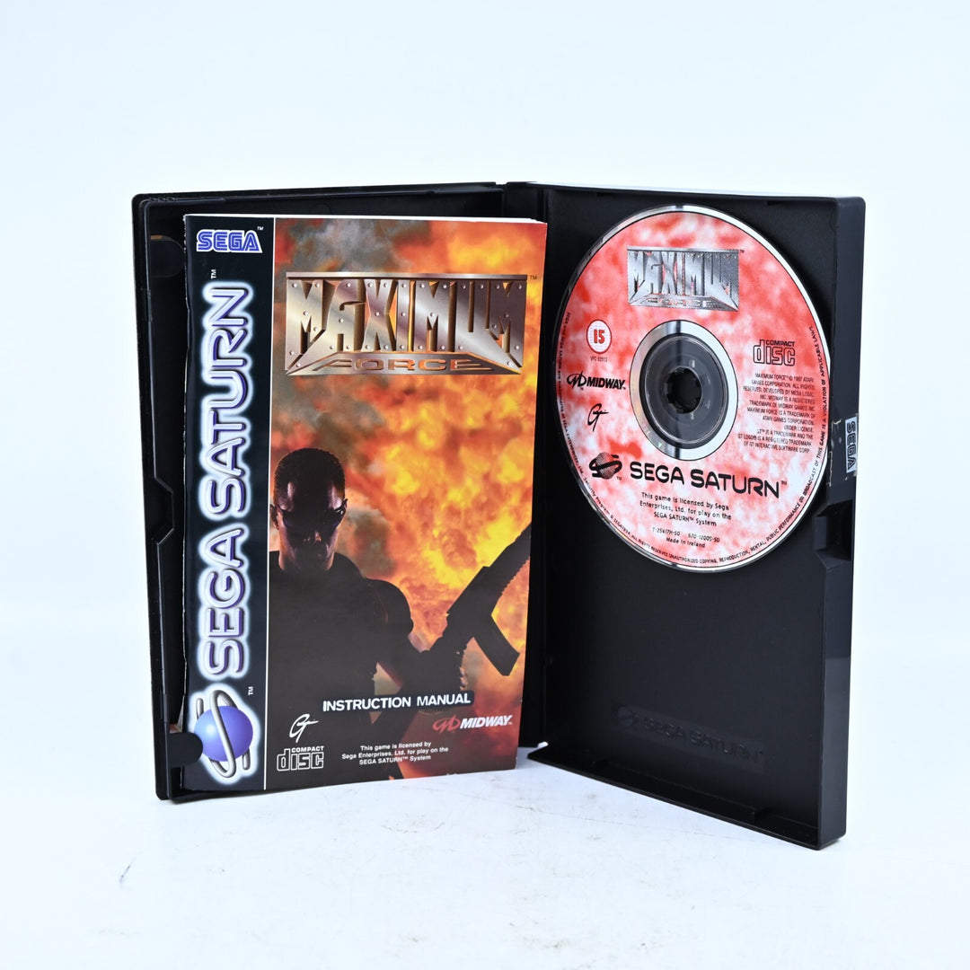 Maximum Force - Sega Saturn Game + Manual - PAL - MINT DISC!