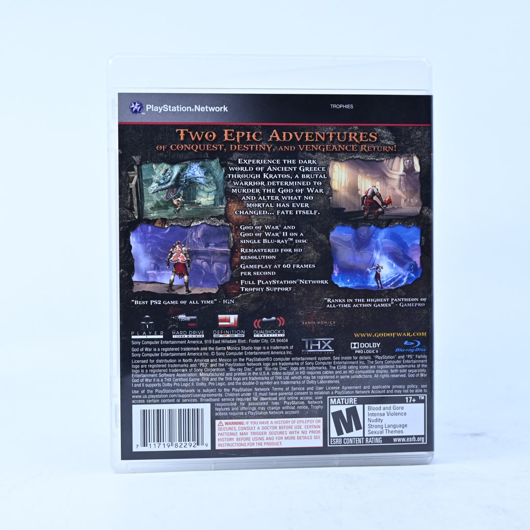 God of War Collection - Sony Playstation 3 / PS3 Game + Manual - MINT DISC!