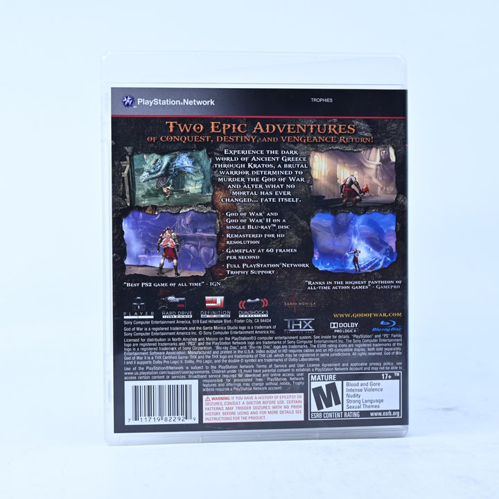 God of War Collection - Sony Playstation 3 / PS3 Game + Manual - MINT DISC!