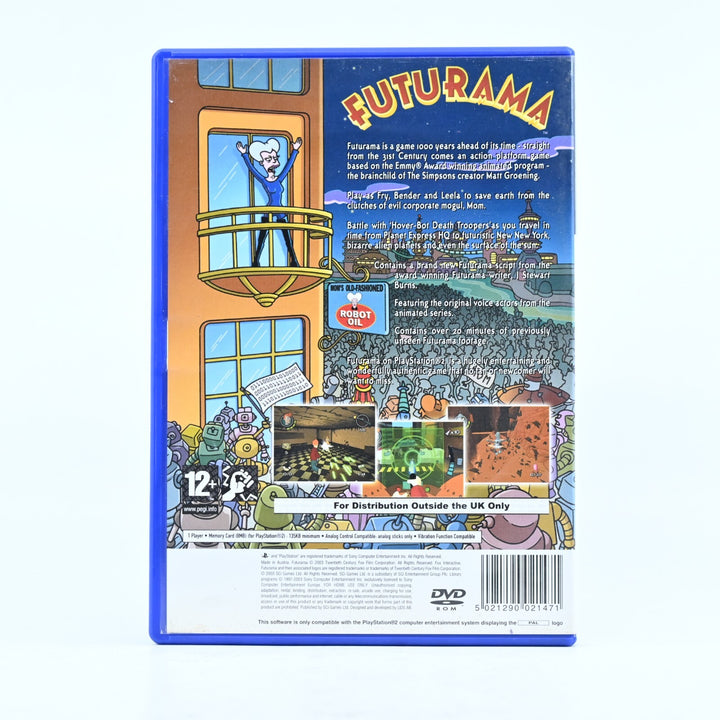 Futurama - Sony Playstation 2 / PS2 Game - No Manual - PAL - MINT DISC!