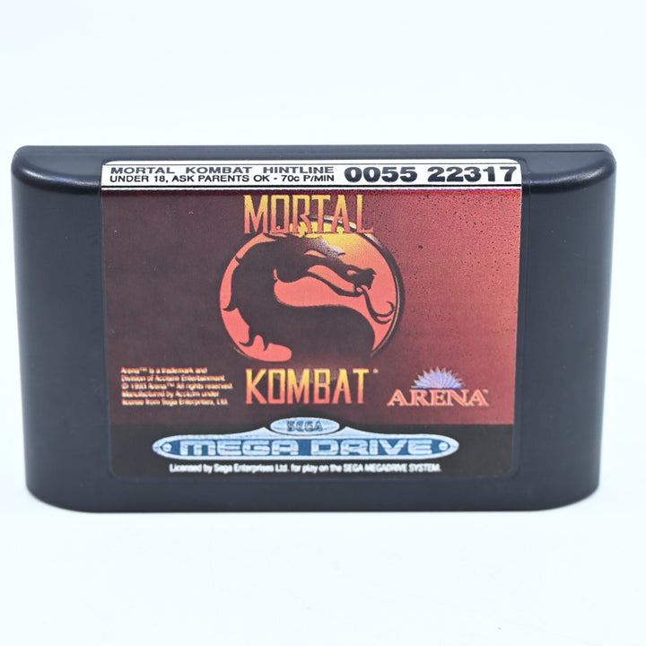 Mortal Kombat - Sega Mega Drive Game - PAL + Manual - FREE POST!