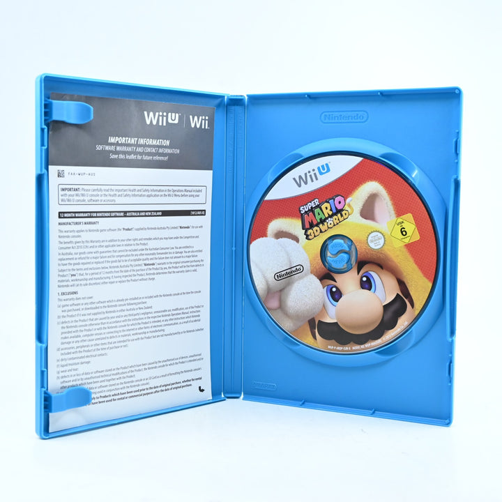 Super Mario 3D World - Nintendo Wii U Game - PAL - NEAR MINT DISC!