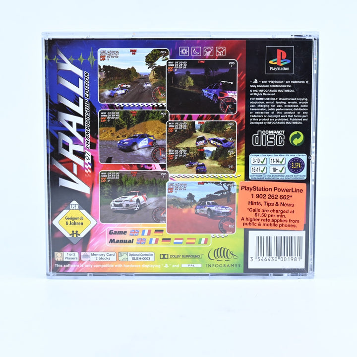 V-Rally: 97 Championship Edition - Sony Playstation 1 / PS1 Game + Manual - PAL