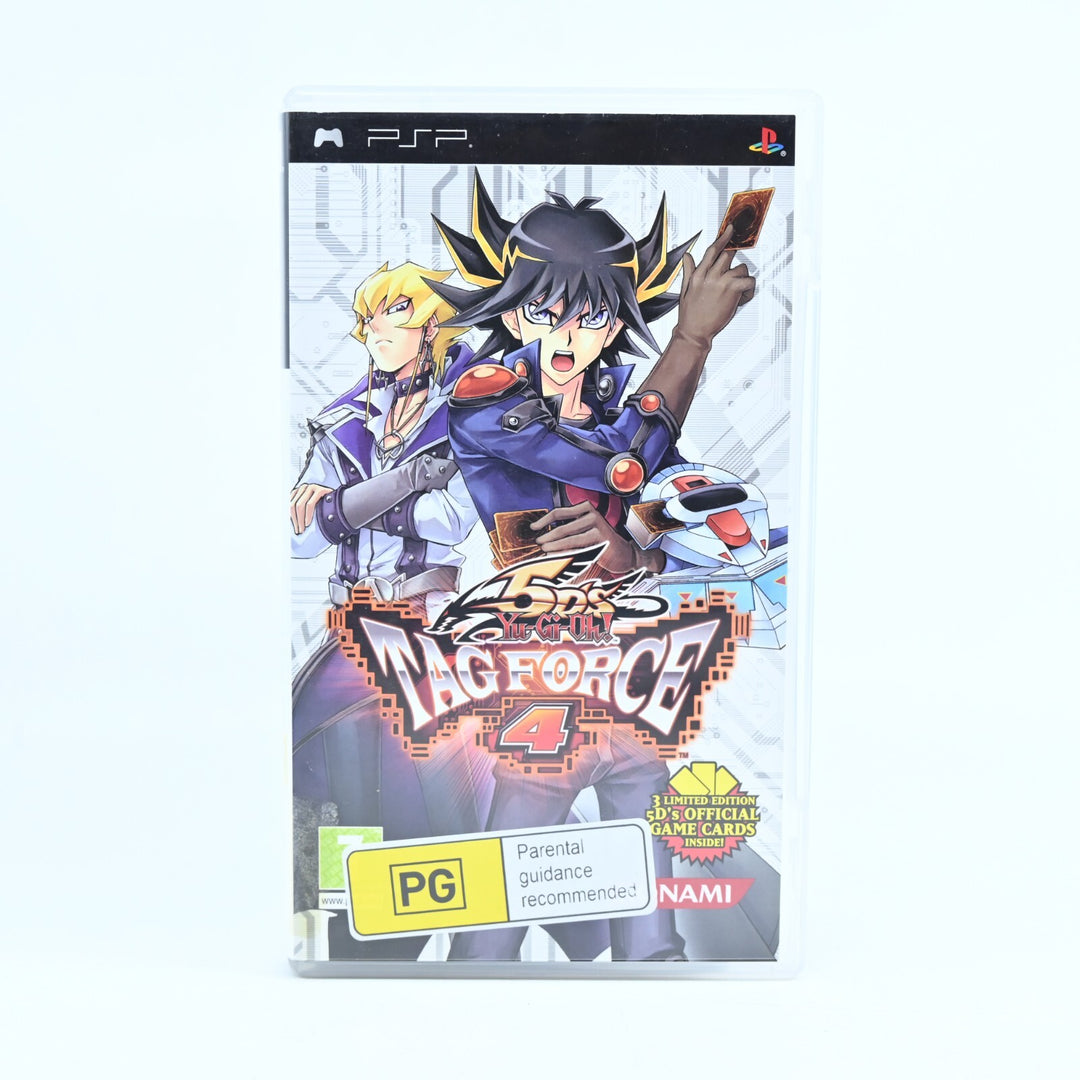 Yu-Gi-Oh! 5D's Tag Force 4 - Sony PSP Game + Manual - FREE POST!