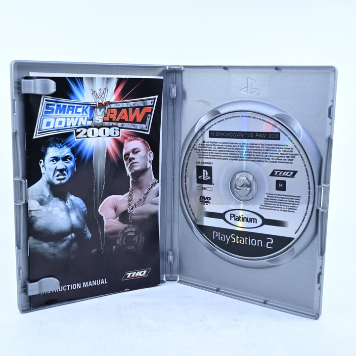 WWE SmackDown! Vs. Raw 2006 - Sony Playstation 2 / PS2 Game + Manual – PAL