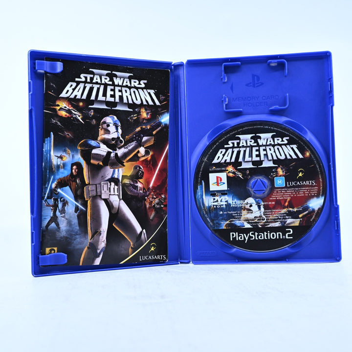 Star Wars Battlefront II - Sony Playstation 2 / PS2 Game + Manual - PAL