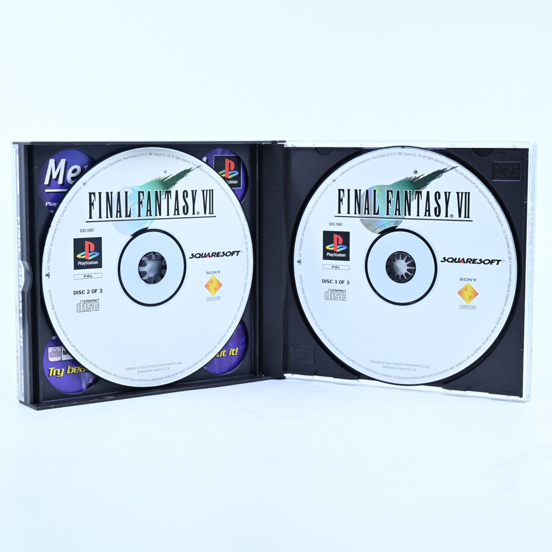 Final Fantasy VII - Sony Playstation 1 / PS1 Game + Manual - PAL - MINT DISC!
