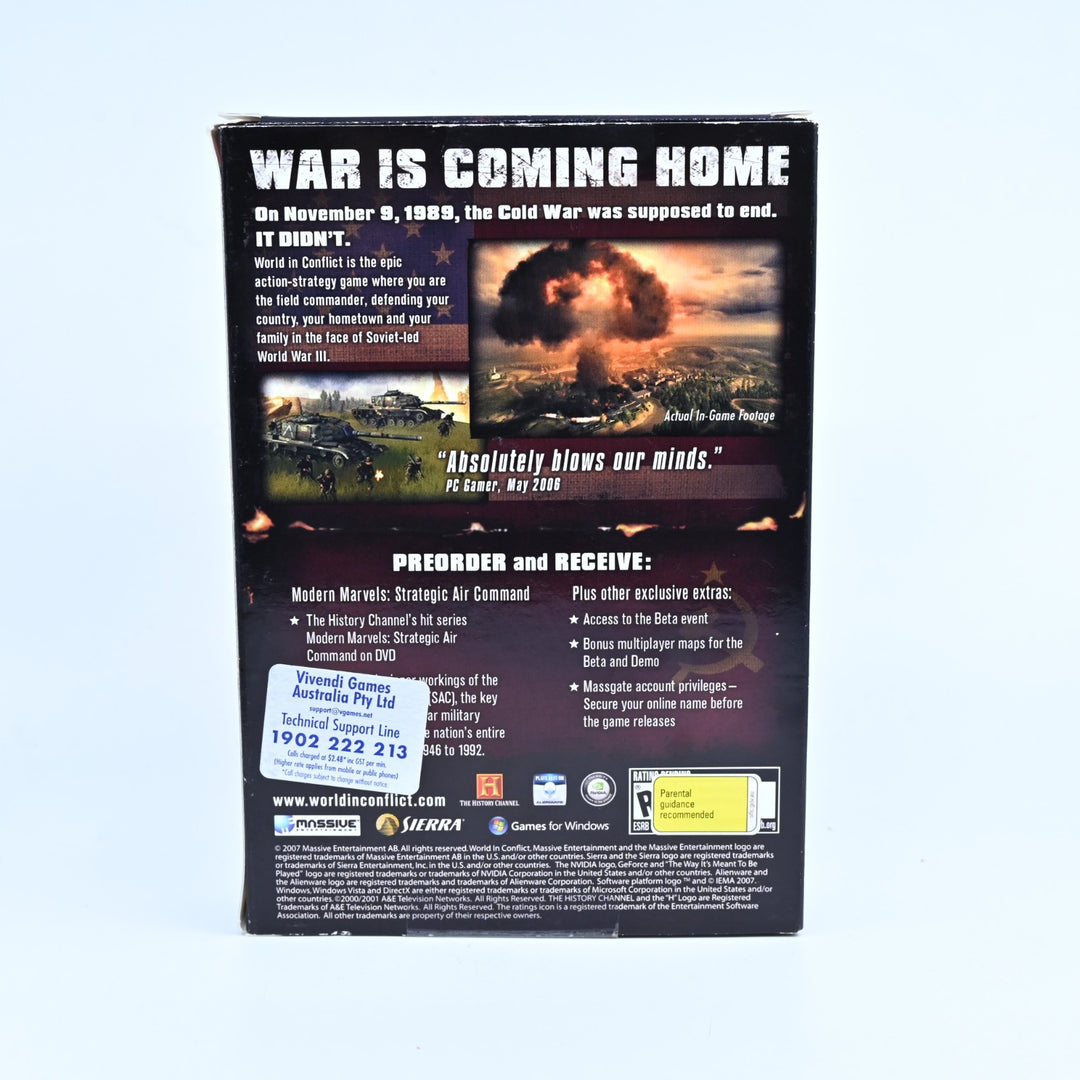 World In Conflict  - PC / Other - Games + Manual - FREE POST!