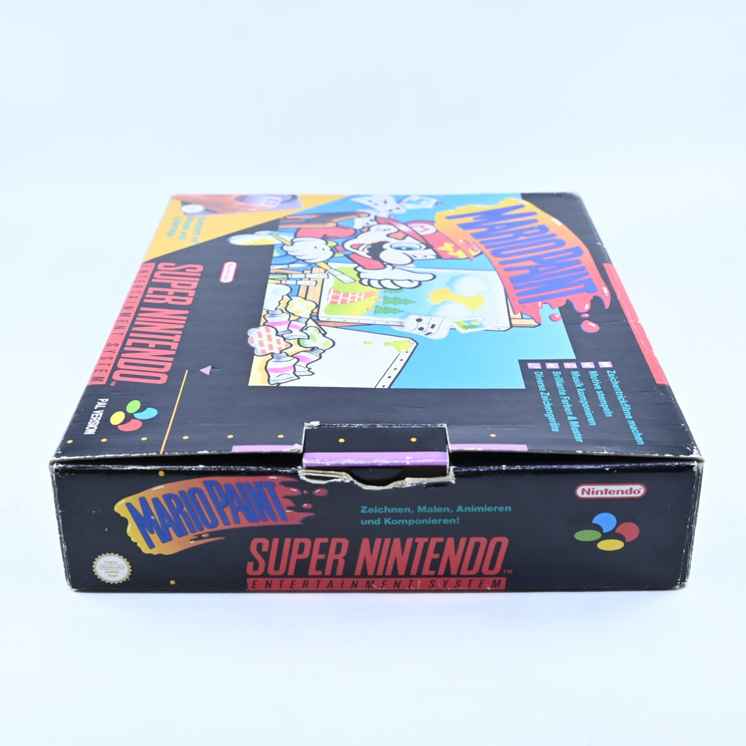 Mario Paint - Game with Mouse Pad and Mouse - Super Nintendo / SNES Accessory
