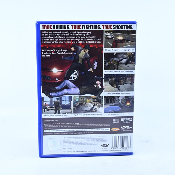 True Crime Streets of LA - Sony Playstation 2 / PS2 Game + Manual - PAL