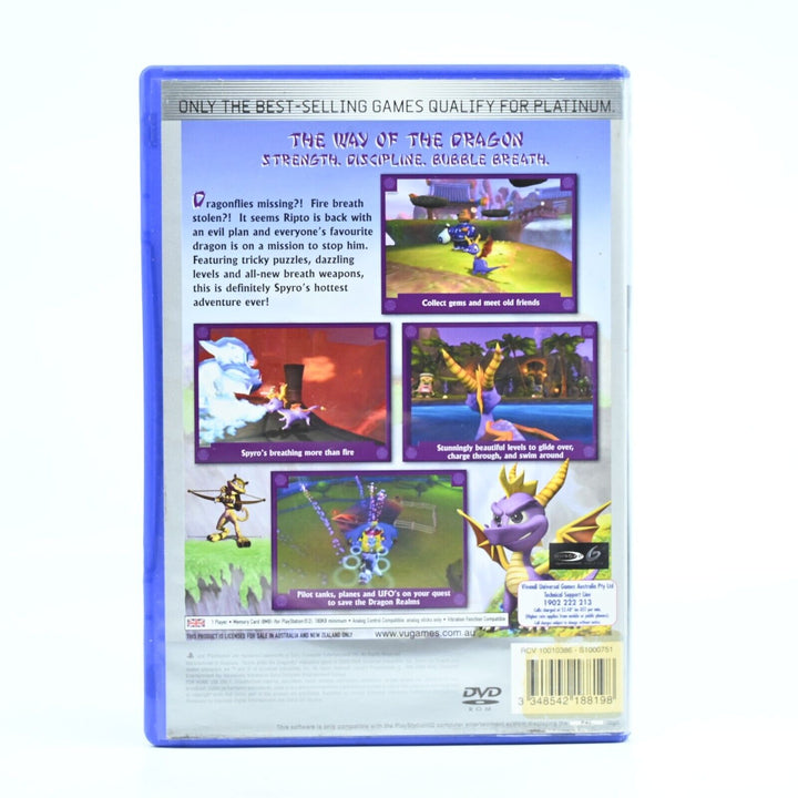 Spyro: Enter the Dragonfly - No Manual - Sony Playstation 2 / PS2 Game