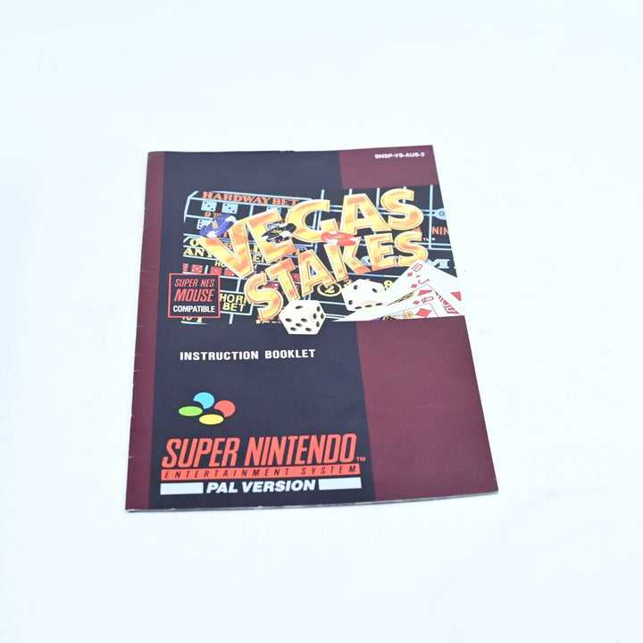 Vegas Stakes - Super Nintendo / SNES Boxed Game - PAL - FREE POST!
