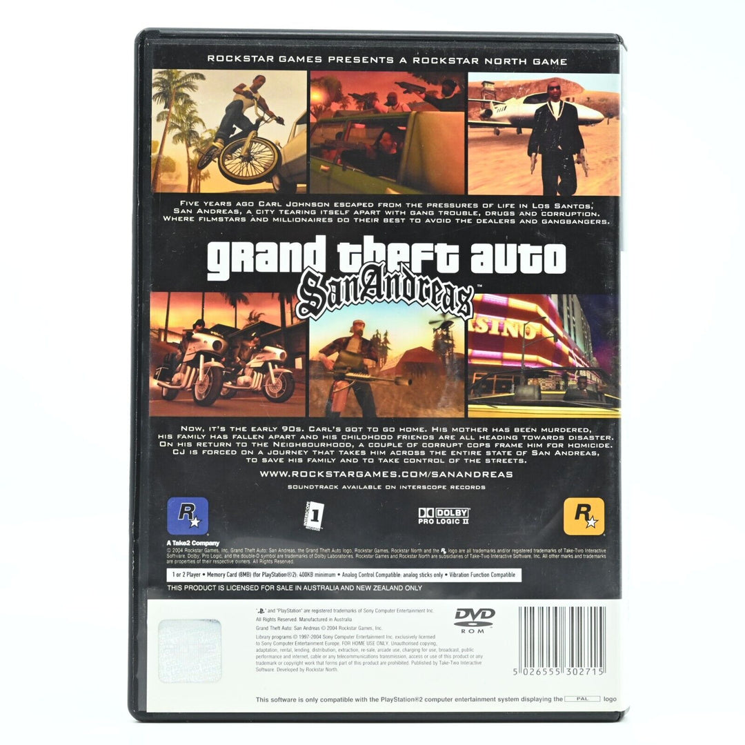 Grand Theft Auto: San Andreas #1 - Sony Playstation 2 / PS2 Game - PAL