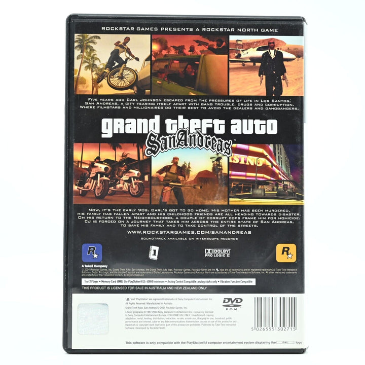 Grand Theft Auto: San Andreas #1 - Sony Playstation 2 / PS2 Game - PAL