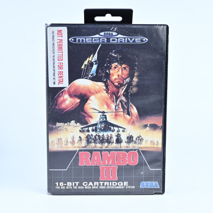 Rambo III - Sega Mega Drive Game + Manual - PAL - FREE POST!
