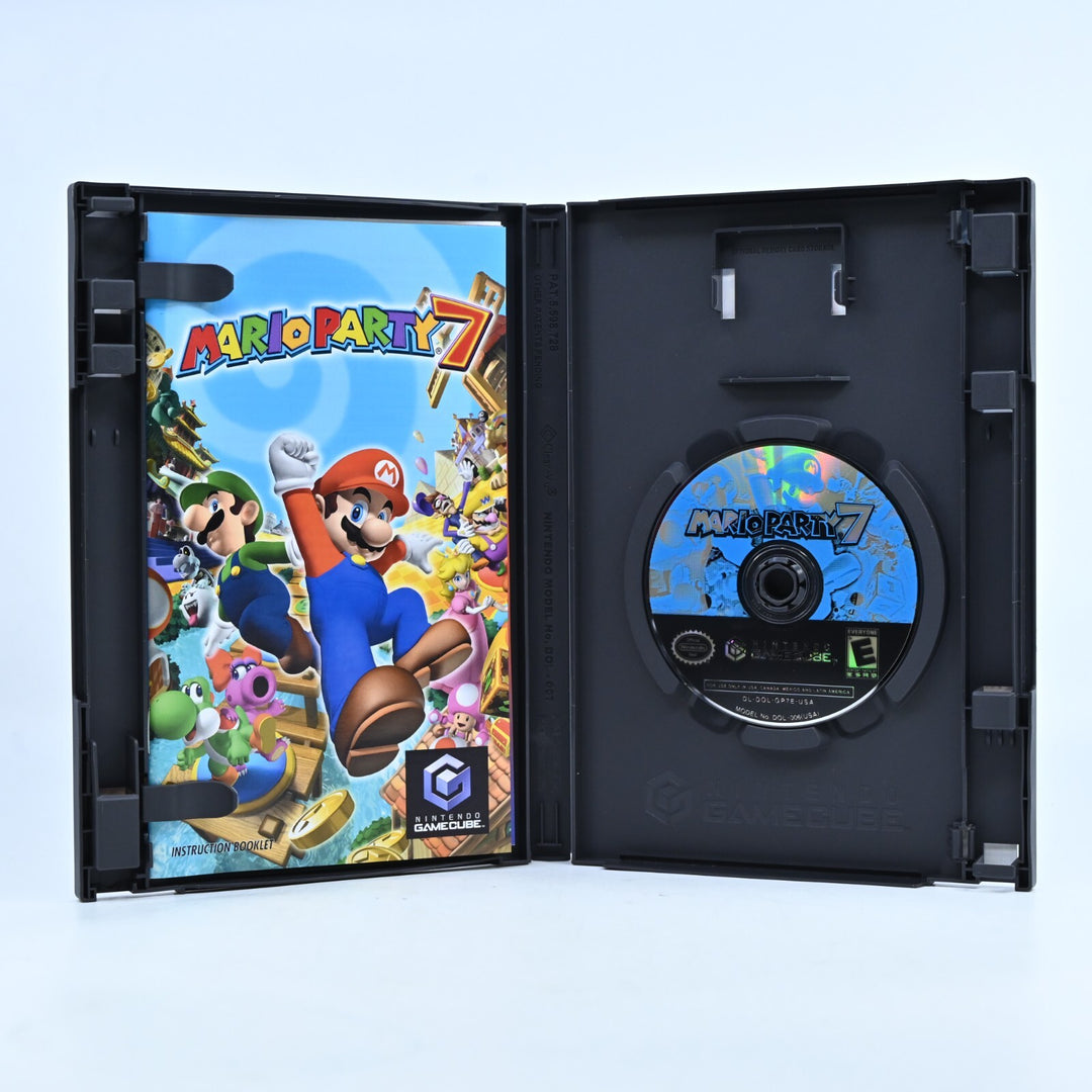 Mario Party 7 Bonus Microphone Included - Nintendo Gamecube Game + Manual - NTSC