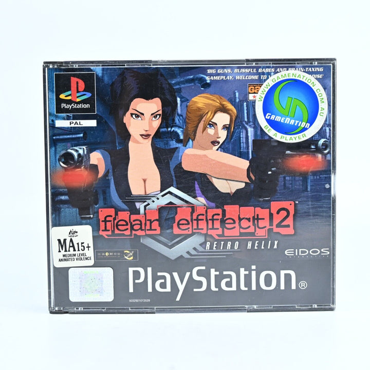 Fear Effect 2: Retro Helix - Sony PS1 Game + Manual - NEAR MINT DISCS!