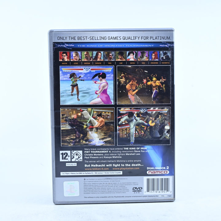 Tekken 4 - Sony Playstation 2 / PS2 Game + Manual - PAL - MINT DISC!