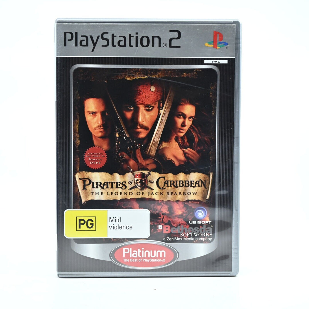 Pirates of the Caribbean The Legend of Jack Sparrow - Sony PS2 Game + Manual