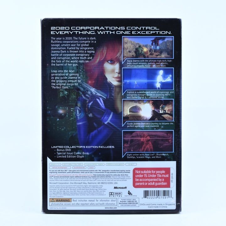 Perfect Dark Zero: Limited Collectors Edition - Xbox 360 Game + Manual - PAL