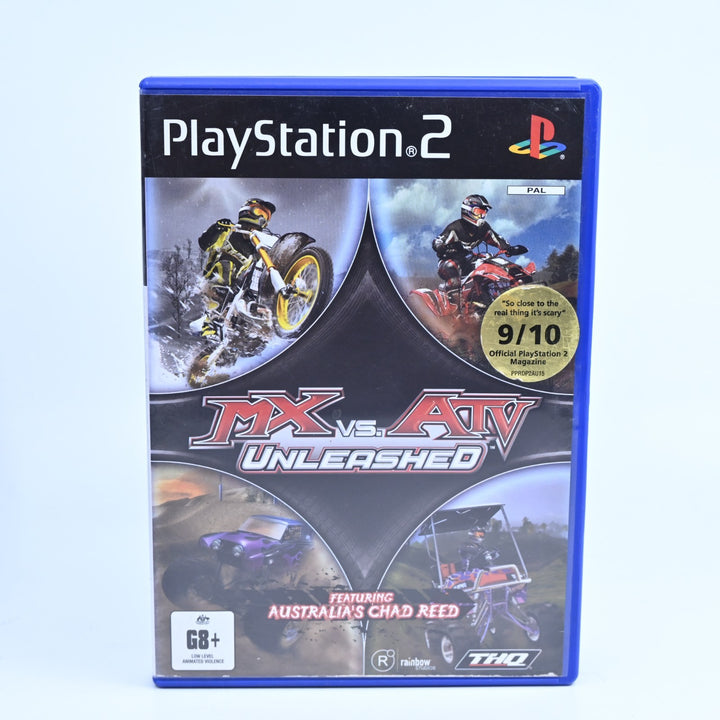 MX vs ATV: Unleashed - Sony Playstation 2 / PS2 Game + Manual - PAL - MINT DISC!