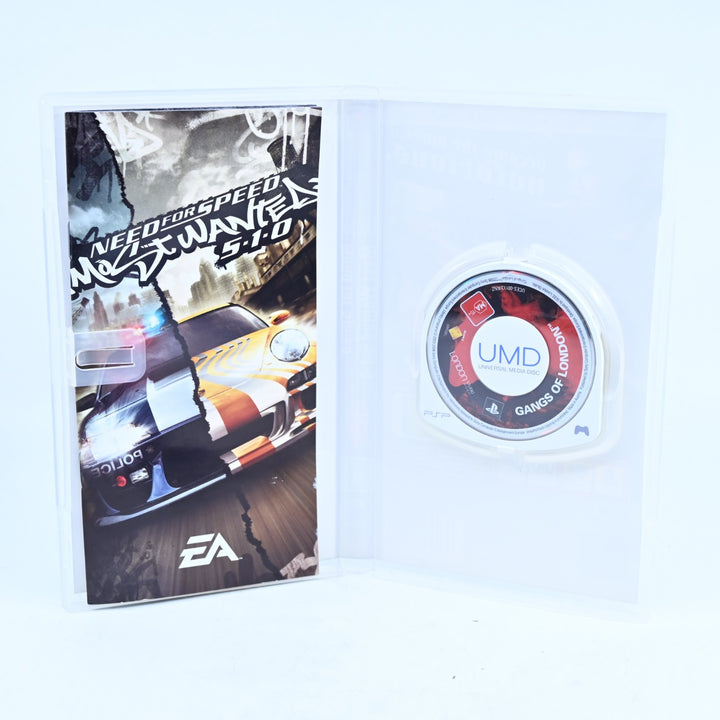 Need For Speed: Most Wanted 5-1-0 - Sony PSP Game + Manual - 5.1.0 / 5 1 0