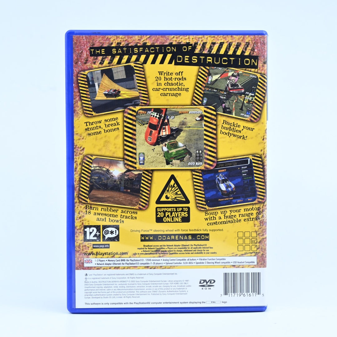 Destruction Derby Arenas - Sony Playstation 2 / PS2 Game + Manual - PAL