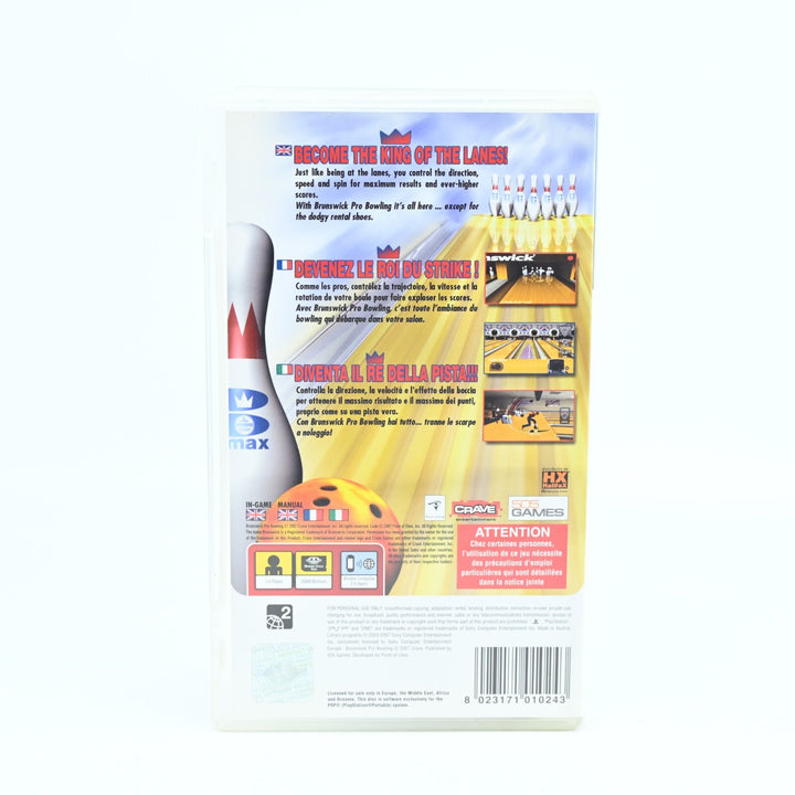 Brunswick Pro Bowling - Sony PSP Game + Manual - FREE POST!