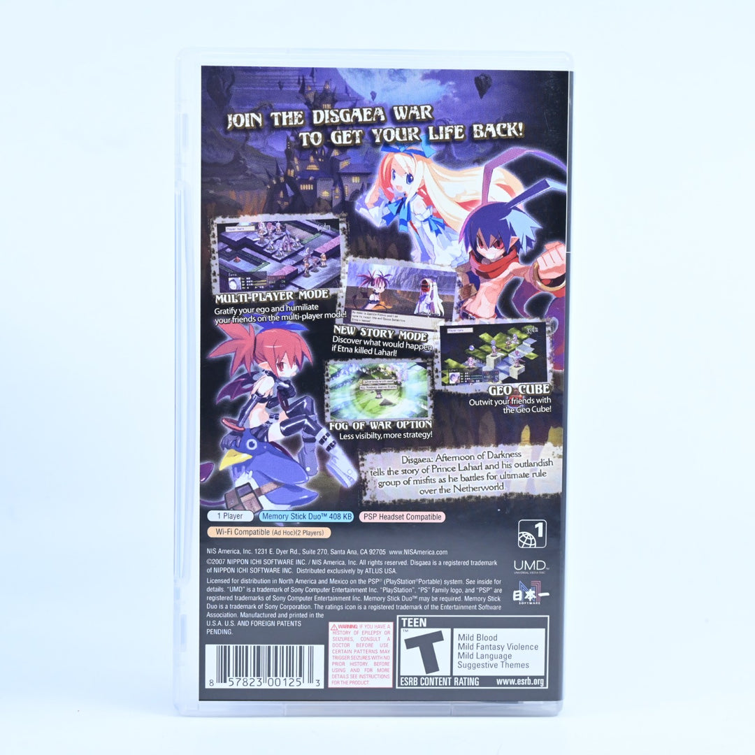 Disgaea: Afternoon of Darkness - Sony PSP Game + Manual - FREE POST!