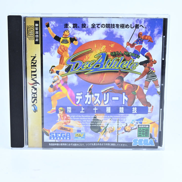 SEGA Sports DecAthlete - Sega Saturn Game + Manual - NTSC-J - MINT DISC!