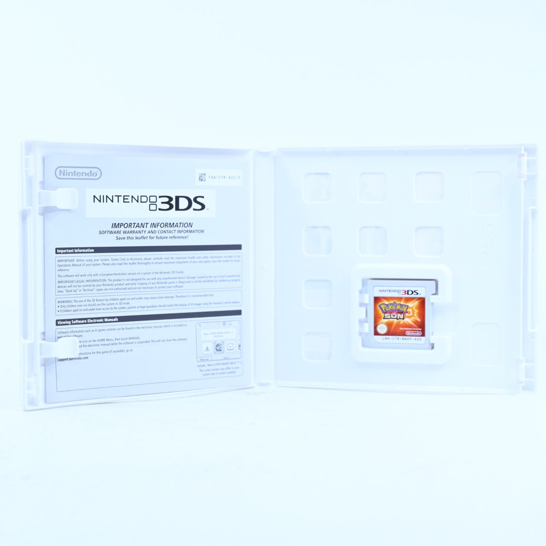 Pokemon Sun - Nintendo 3DS Game - PAL + Manual - FREE POST!