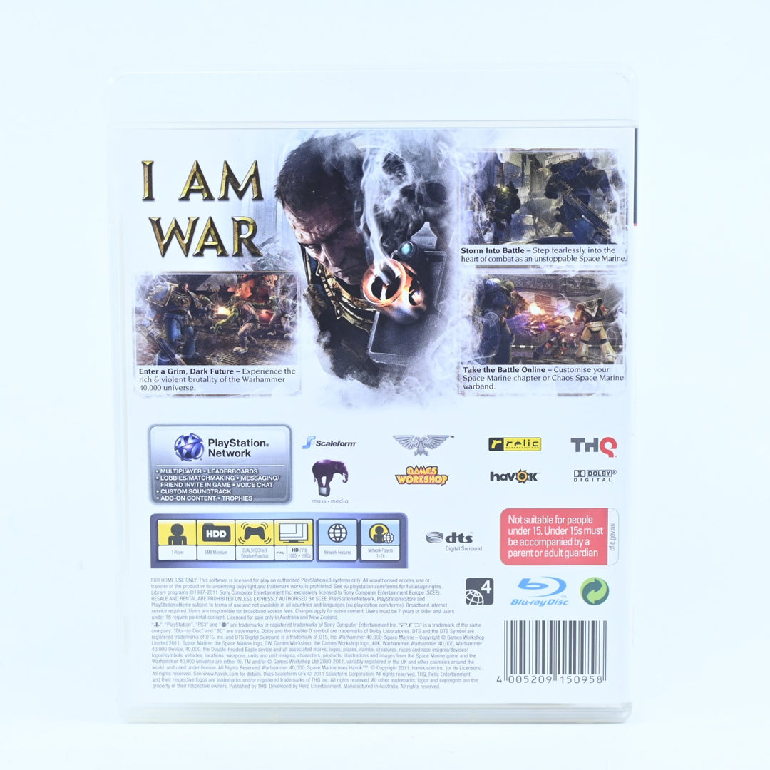 Warhammer 40K: Space Marine - Sony Playstation 3 / PS3 Game + Manual - FREE POST