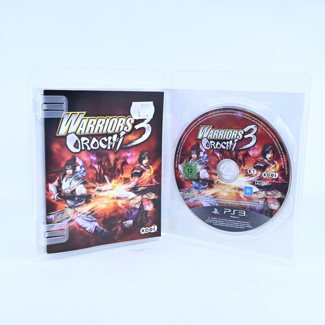 Warriors Orochi 3 - Sony Playstation 3 / PS3 Game + Manual - MINT DISC!