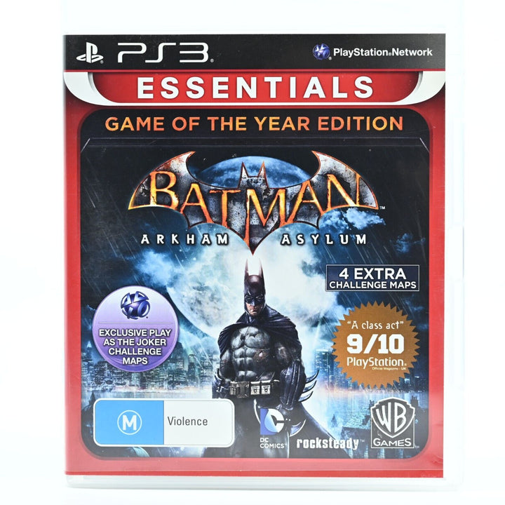 Batman: Arkham Asylum - Game Of The Year Edition - Sony Playstation 3 / PS3 Game