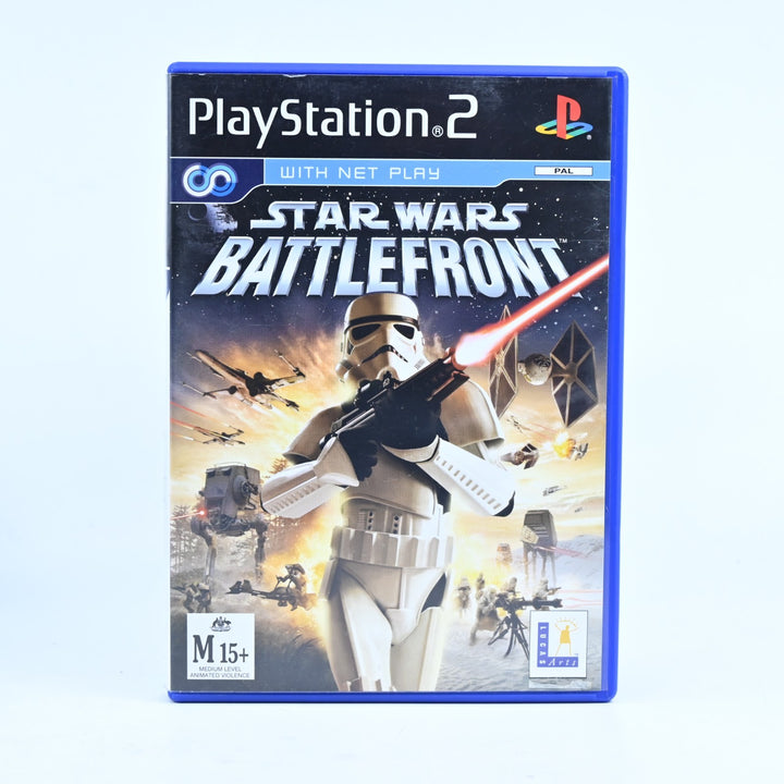 Star Wars Battlefront - Sony Playstation 2 / PS2 Game + Manual - PAL