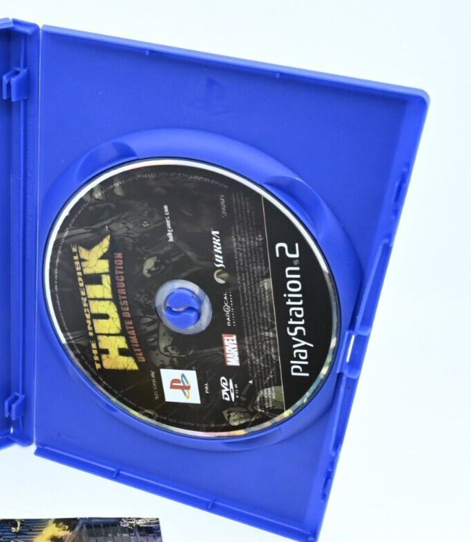 The Incredible Hulk Ultimate Destruction- Sony Playstation 2 / PS2 Game + Manual