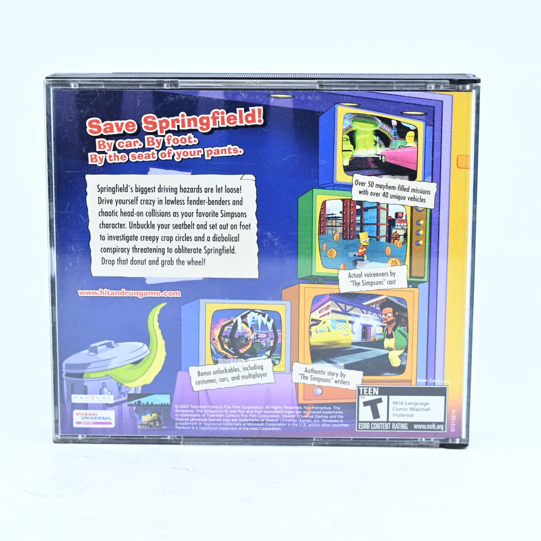 The Simpsons Hit & Run - 3 Discs set - Vivendi Universal Games - PC Game