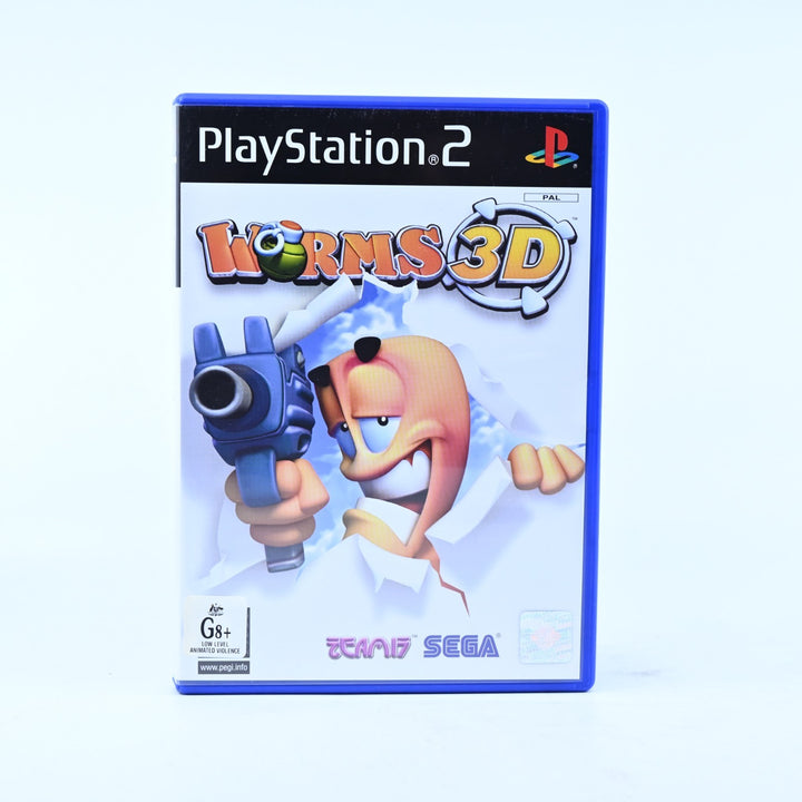 Worms 3D - Sony Playstation 2 / PS2 Game + Manual - PAL - MINT DISC!