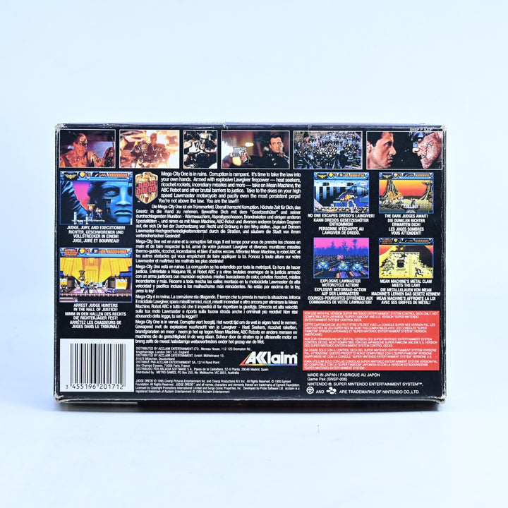 Judge Dredd - Super Nintendo / SNES Boxed Game - PAL - FREE POST!