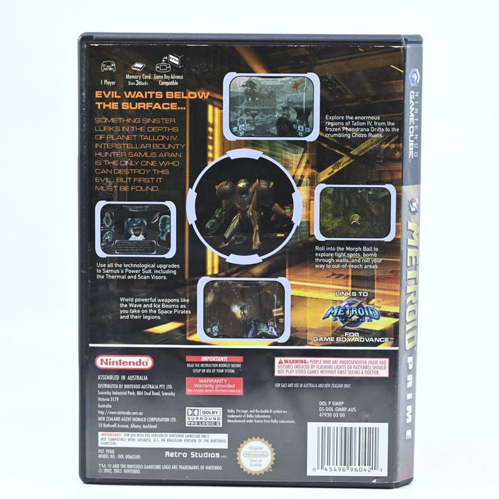 Metroid Prime - Nintendo Gamecube Game + Manual - PAL - FREE POST!